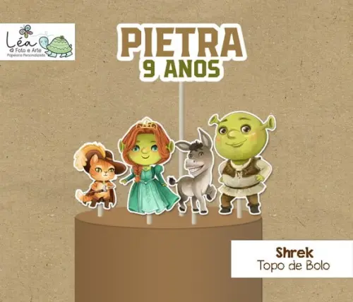 Topo de Bolo Shrek