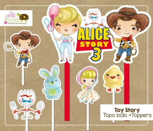 Topo de Bolo Toy Story