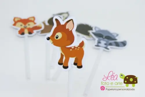 Topper Animais da Floresta