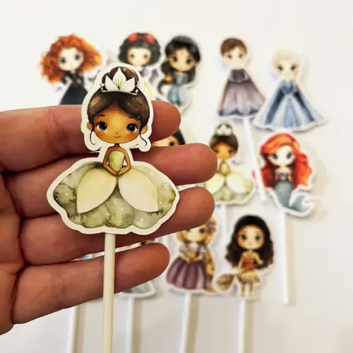 Topper Aniversário Princesas