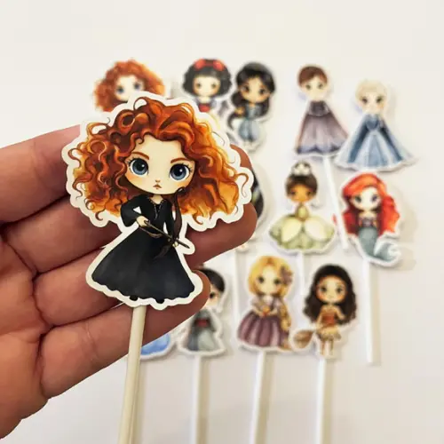 Topper Aniversário Princesas