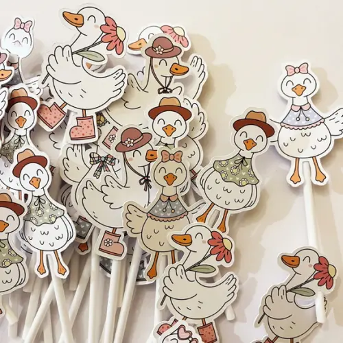 Topper Festa Infantil Gansos