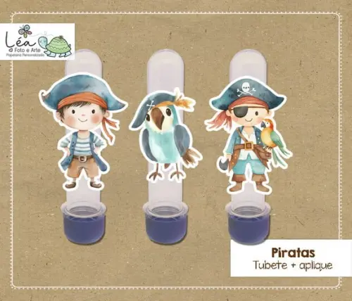 Tubete Festa Pirata Aquarela
