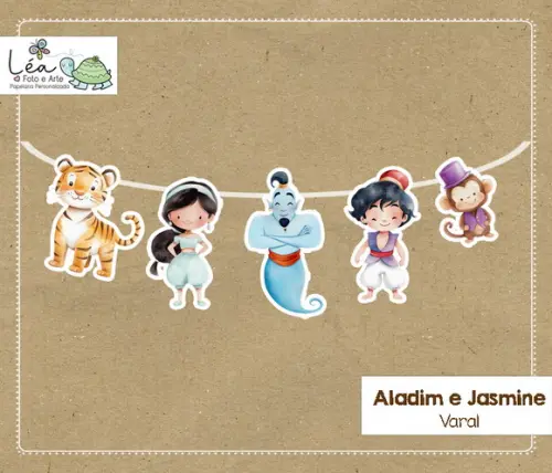 Varal Aladim e Jasmine