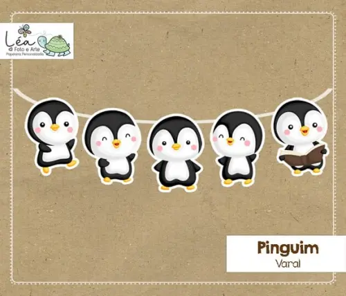 Varal Festa Pinguim