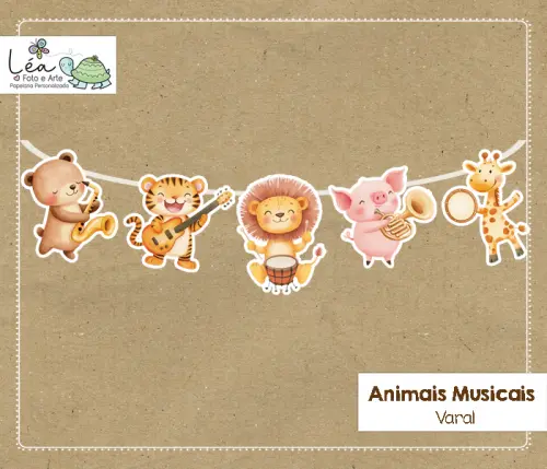 Varal Animais Musicais/Banda dos Bichos