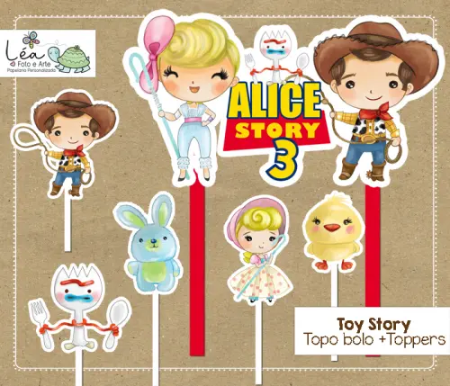 Topo de Bolo Toy Story Jessie e Woody