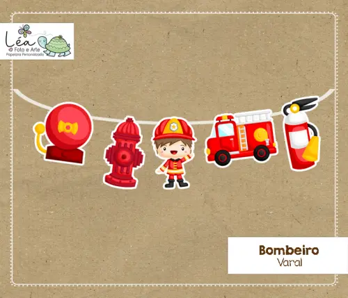 Varal Festa Bombeiro