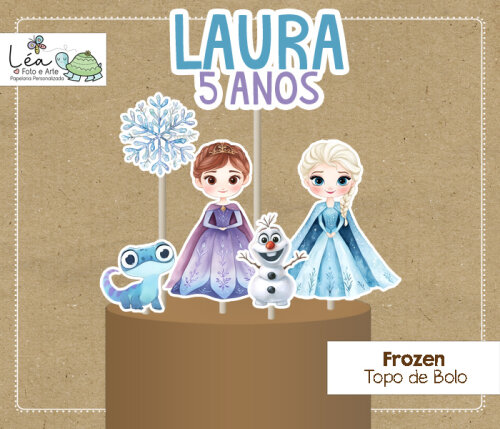 Topo de Bolo Frozen