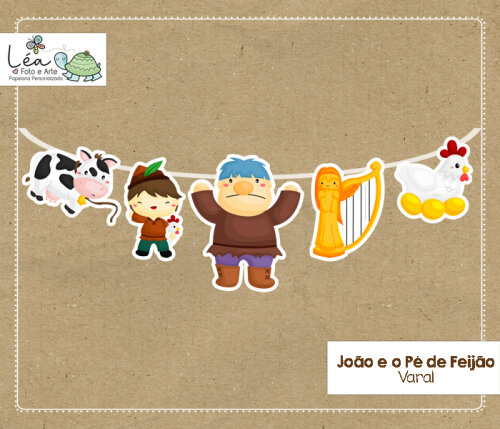 Varal Festa Infantil João e o Pé de Feijão