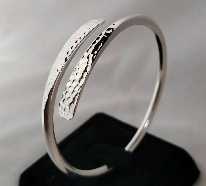 Pulseira Argola Abaolada de Prata - Conjunto 3 Unidades