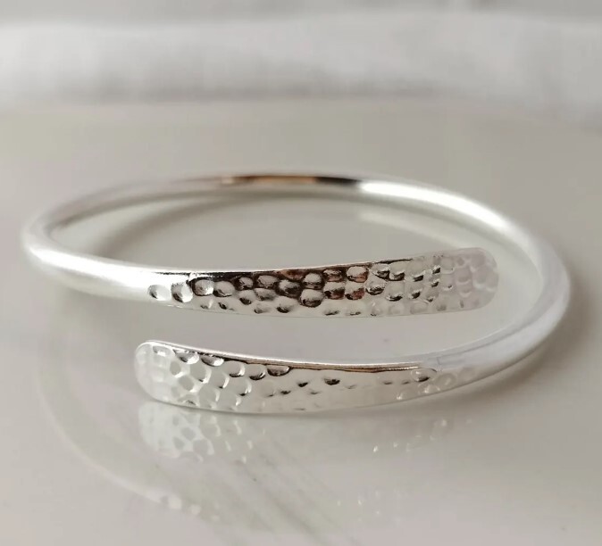 Pulseira Argola Abaolada de Prata - Conjunto 3 Unidades