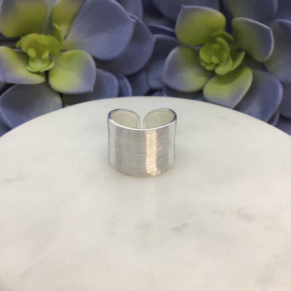 Anel de Prata 950k Ajustavel - 12mm de altura