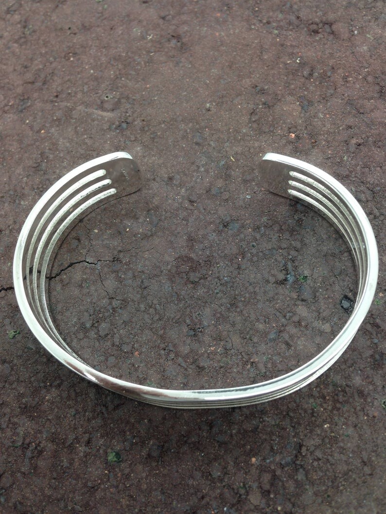 Pulseira de Prata - Modelo Barras 2cm altura
