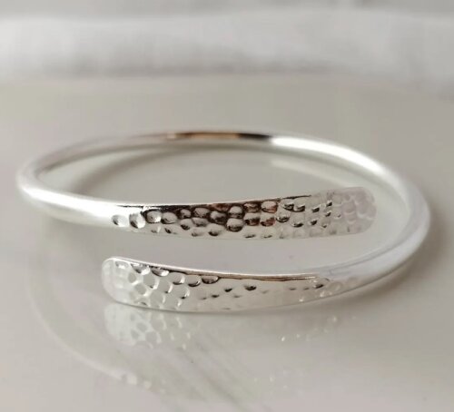 Pulseira Argola Abaolada de Prata - Conjunto 3 Unidades