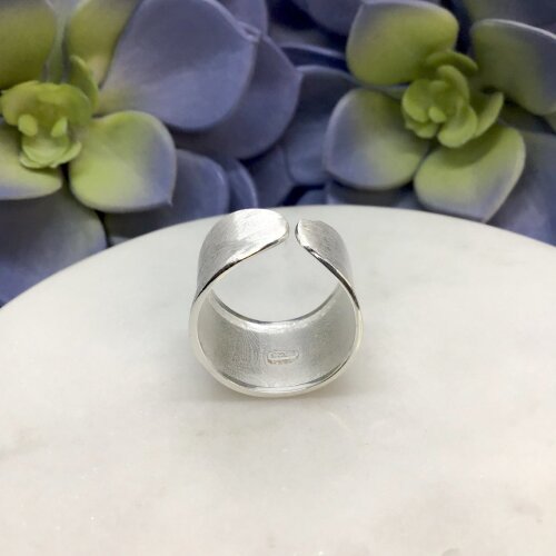 Anel de Prata 950k Ajustavel - 12mm de altura