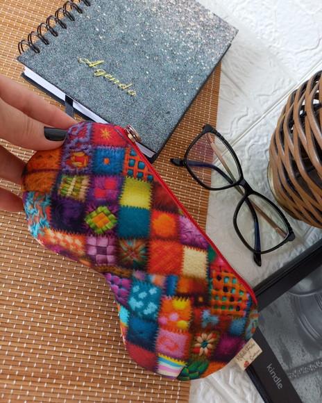 Porta Óculos em Tecido - Capa para Óculos - Case para Óculos