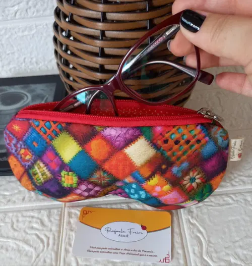 Porta Óculos em Tecido - Capa para Óculos - Case para Óculos