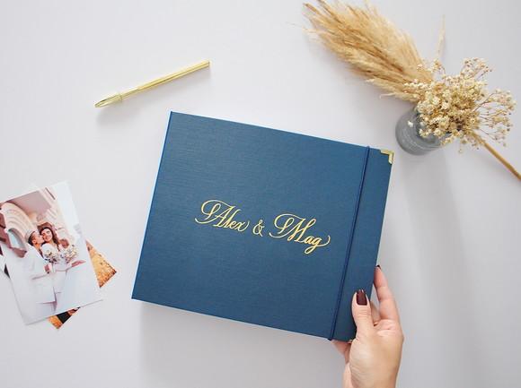 Álbum Guestbook Quadrado Casamento Livro De Mensagens Fotos