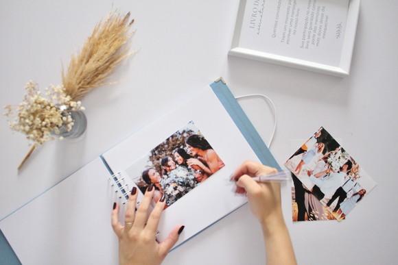 Livro de Assinaturas Casamento Azul Ardósia
