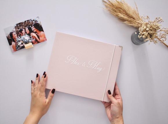 Guestbook Quadrado Personalizado Para Casamento Álbum De Memóri