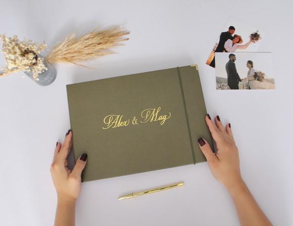 Guestbook Casamento Quadrado Livro De Assinaturas Álbum Polaroid