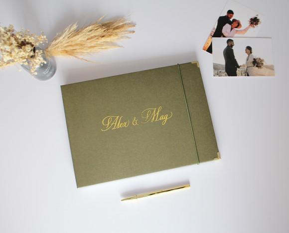 Guestbook Casamento Quadrado Livro De Assinaturas Álbum Polaroid