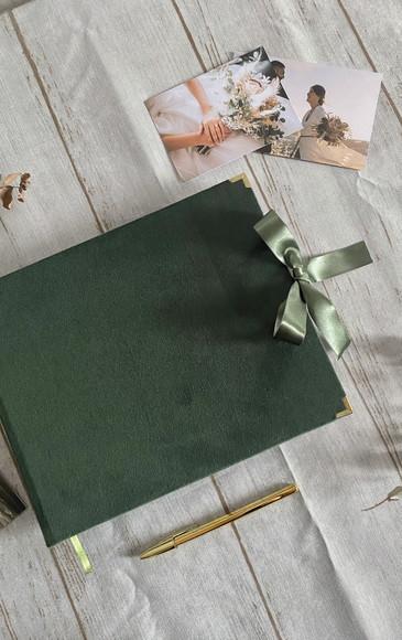 Guestbook Veludo Casamento Livro De Assinaturas Personalizado