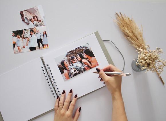 Guestbook Quadrado Personalizado Para Casamento Álbum De Memóri