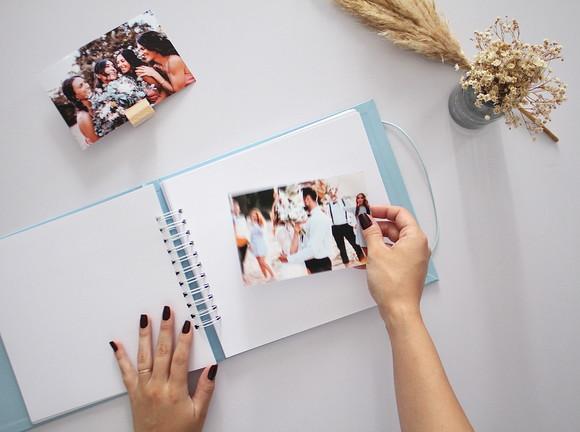 Álbum Guestbook Quadrado Casamento Livro De Mensagens Foto