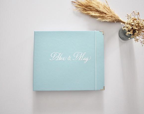 Álbum Guestbook Quadrado Casamento Livro De Mensagens Foto