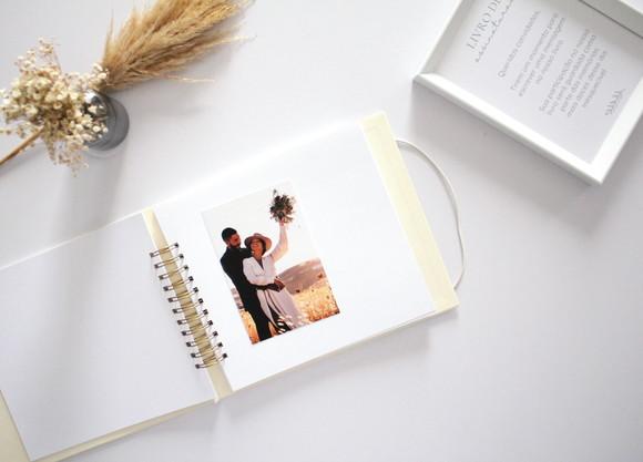 Guestbook Quadrado Personalizado Para Casamento Álbum De Memóri