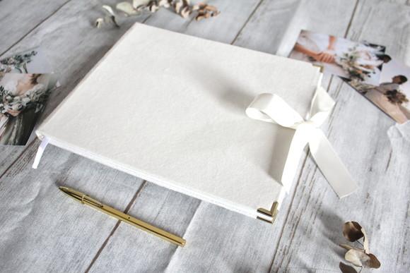 Guestbook Casamento Veludo Luxo Álbum Para Fotos E Mensagens