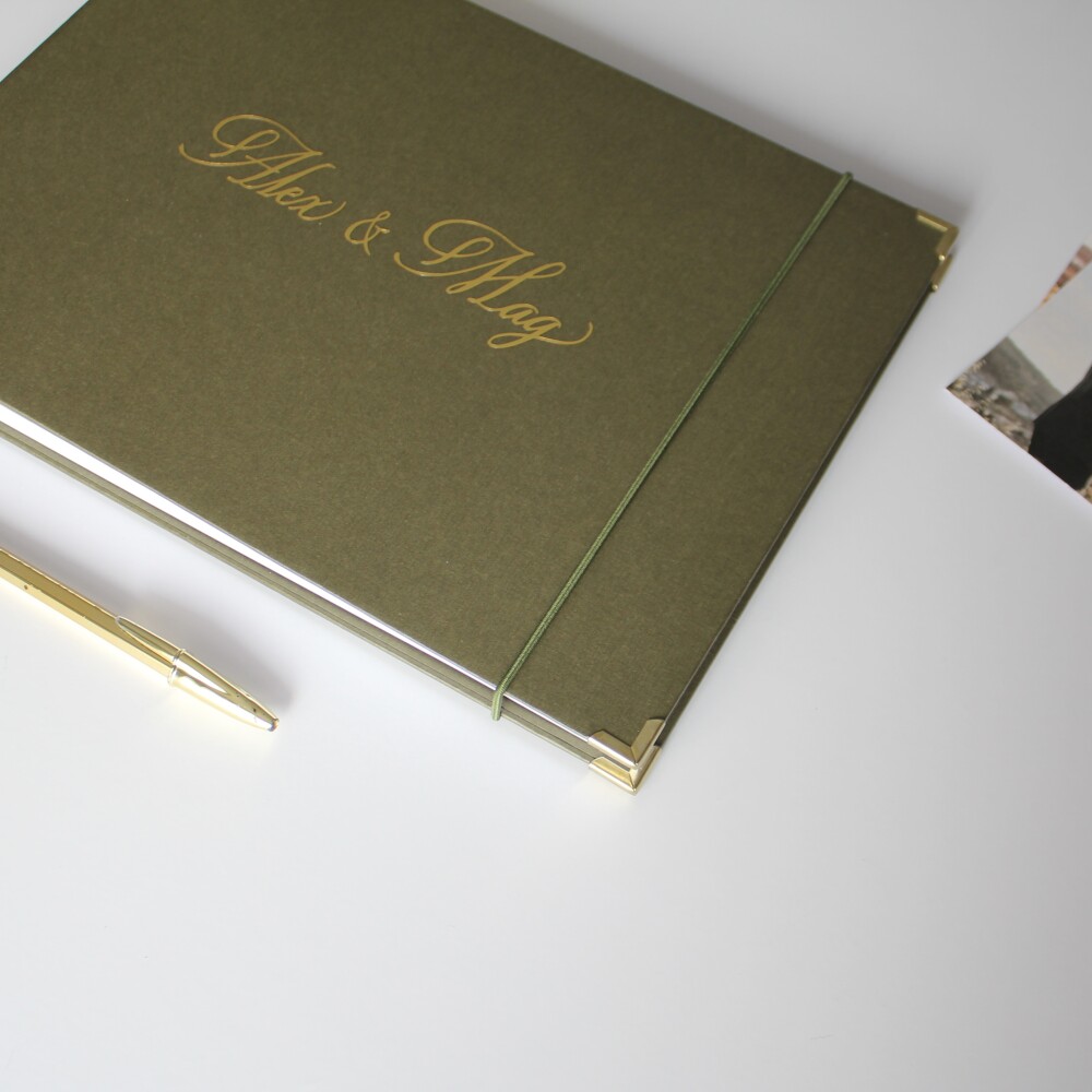 Guestbook Casamento Quadrado Livro De Assinaturas Álbum Polaroid