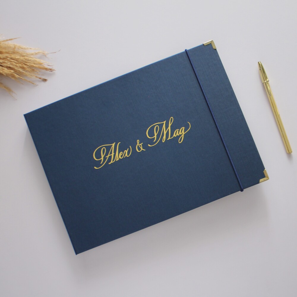 Guestbook Casamento Álbum Quadrado Livro De Recados e Assinatura