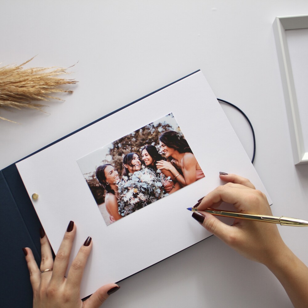 Guestbook Casamento Álbum Quadrado Livro De Recados e Assinatura