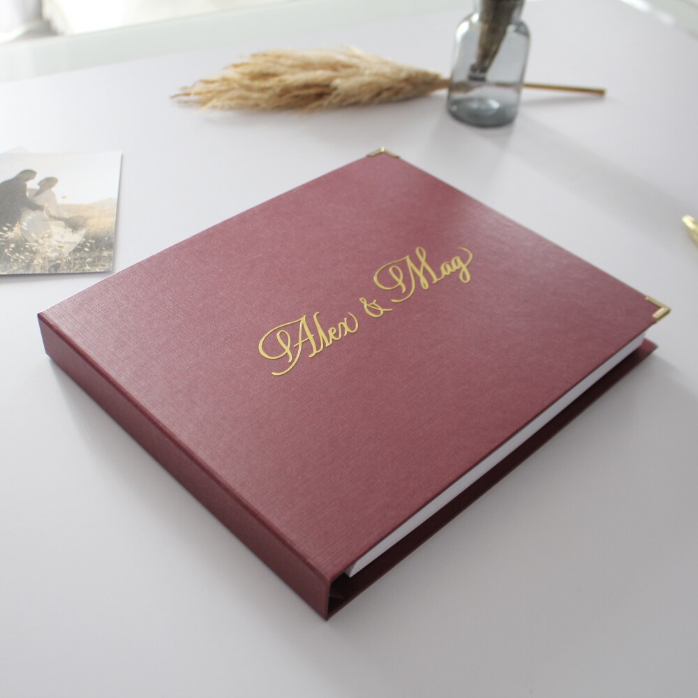 Álbum Guestbook Quadrado Casamento Livro De Mensagens Fotos