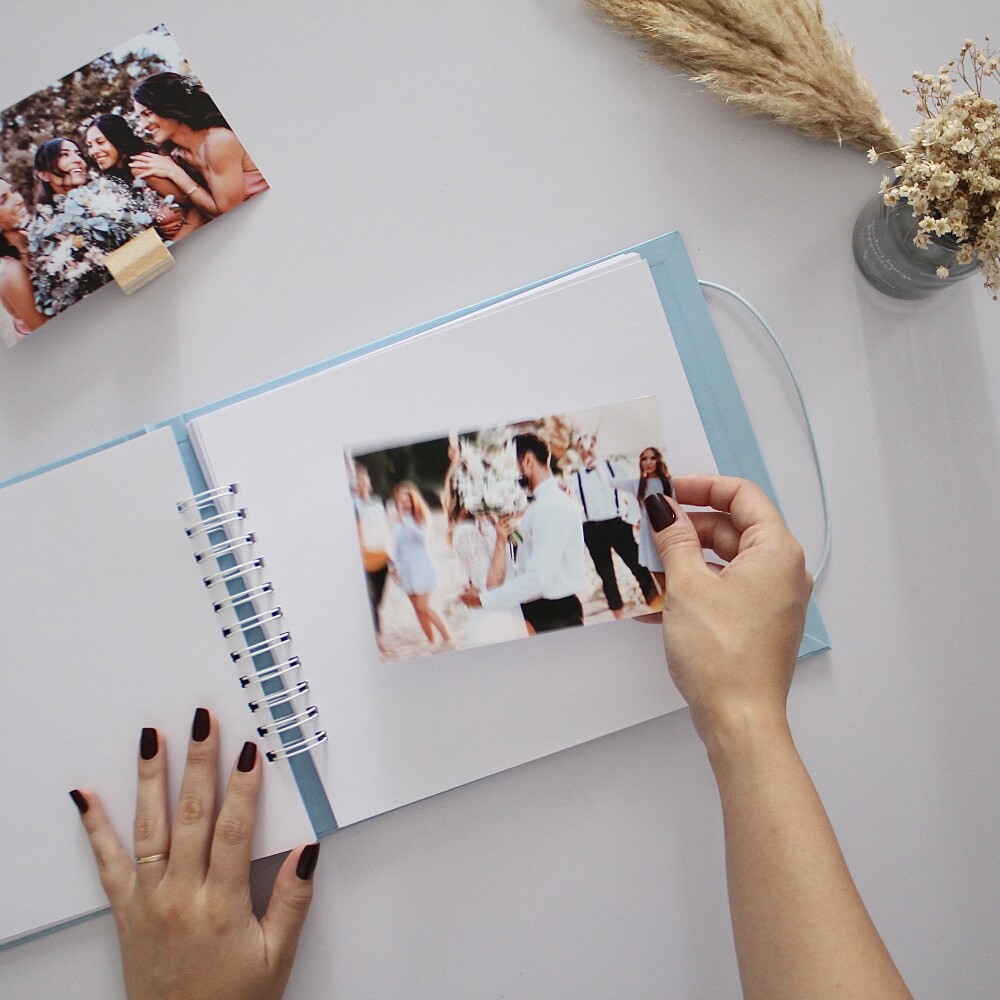 Álbum Guestbook Quadrado Casamento Livro De Mensagens Foto