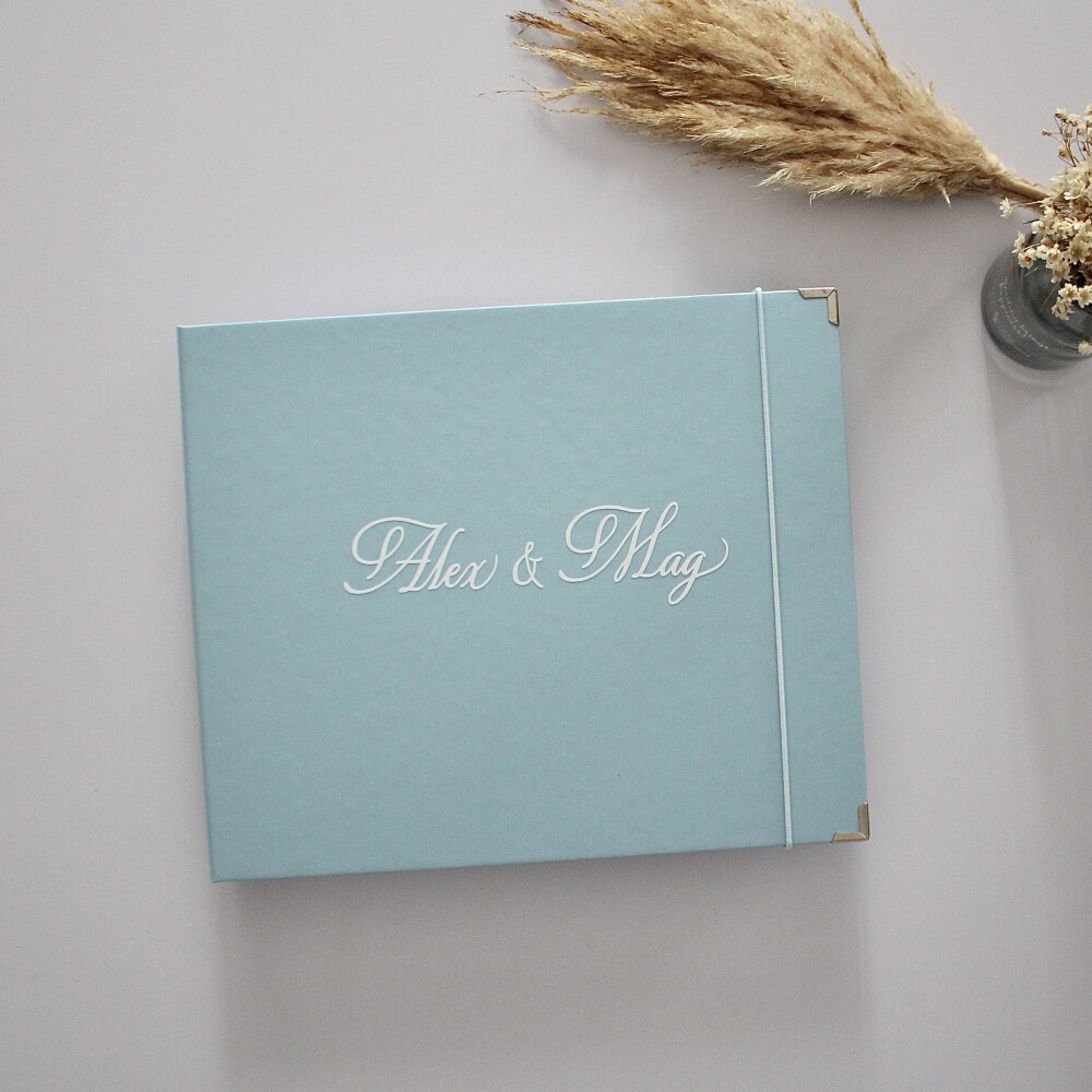 Álbum Guestbook Quadrado Casamento Livro De Mensagens Foto