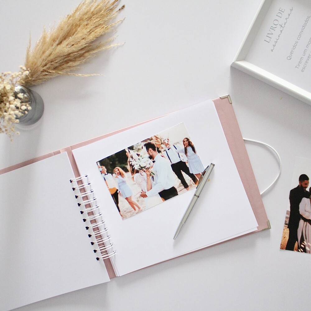 Guestbook Casamento Quadrado Livro De Assinaturas Álbum Polaroid