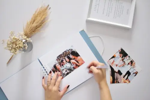 Livro de Assinaturas Casamento Azul Ardósia