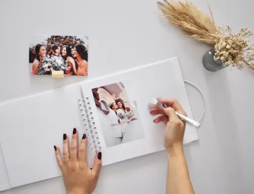Guestbook Quadrado Personalizado Para Casamento Álbum De Memóri