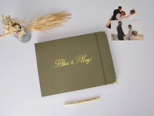 Guestbook Casamento Quadrado Livro De Assinaturas Álbum Polaroid