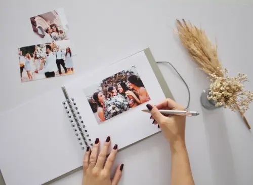 Guestbook Quadrado Personalizado Para Casamento Álbum De Memóri