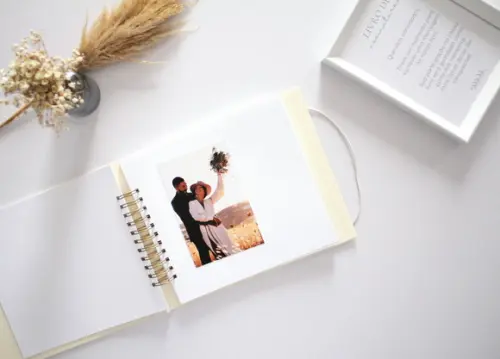 Guestbook Quadrado Personalizado Para Casamento Álbum De Memóri