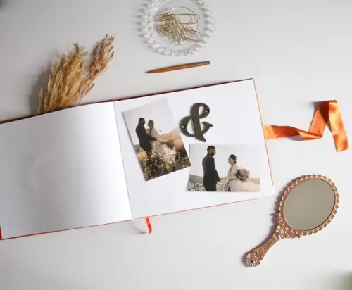 Guestbook Em Veludo Casamento Álbum Polaroid Livro De Mensagens