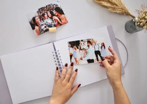 Livro de Mensagem Casamento Lilás