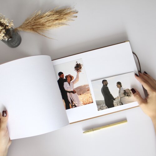 Guestbook Casamento Quadrado Livro De Assinaturas Álbum