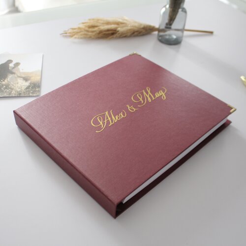 Álbum Guestbook Quadrado Casamento Livro De Mensagens Fotos