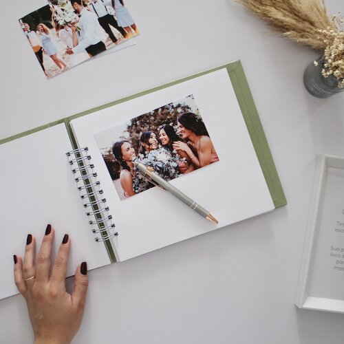 Livro de Assinaturas Casamento Verde Pistache